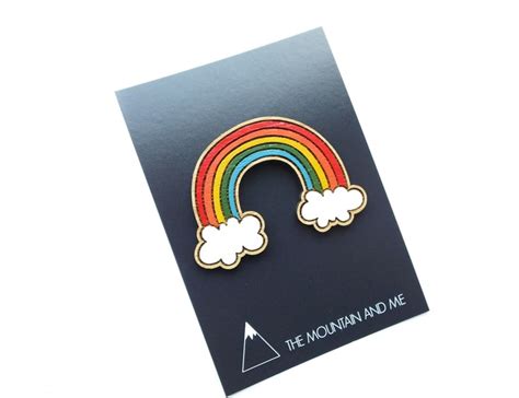 Rainbow Brooch Rainbow Pin Rainbow Jewellery Rainbow Ts Etsy