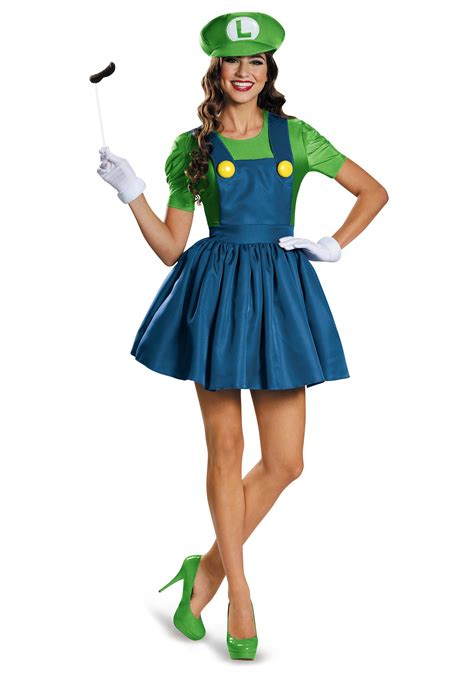 Luigi Dress Womens Costume
