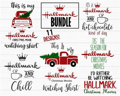 You can cut it with your silhouette or cricut to make a cute gift or make for yourself. Hallmark Christmas Svg Bundle, This Is My Hallmark ...