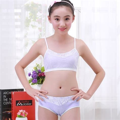 Soft Bra Teenage Underwear Bra Set Training Bras And Panties 1052 In