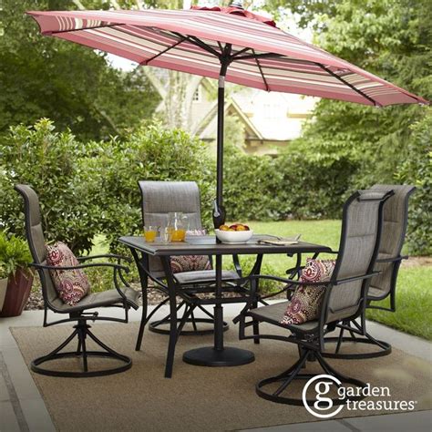 It is possible to build a deck on your own, but it is much easier with a spare pair of hands, so ask a friend if they can help out. Shop the Skytop Patio Collection on Lowes.com | Patio, Outdoor furniture sets, Patio set