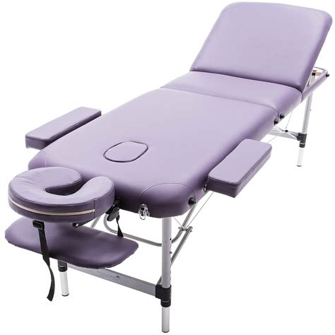 massage imperial® lightweight professional mayfair aluminium 12 kg purple 3 section portable