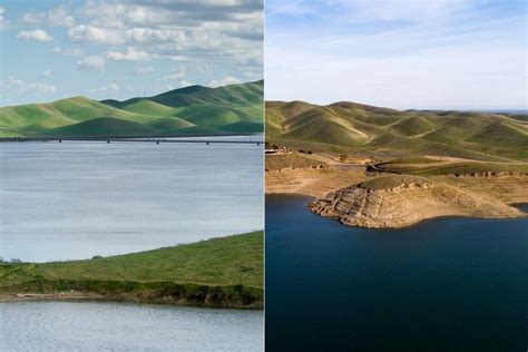 Before And After Photos Of California Reservoirs Show Looming Drought
