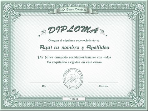 Collection Of Formato De Diplomas Para Completa Plantillas De