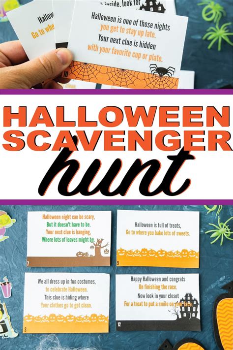 Free Printable Halloween Scavenger Hunt Play Party Plan