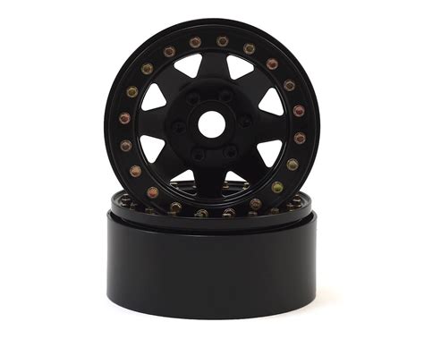 Ssd Rc 19” Steel 8 Spoke Beadlock Wheels Black 2 Ssd00254 Rock