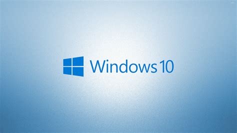 Windows 10 Blue Text Logoon Light Blue Wallpaper Computer Wallpapers