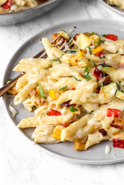 Creamy Vegetable Pasta A Seasoned Greeting