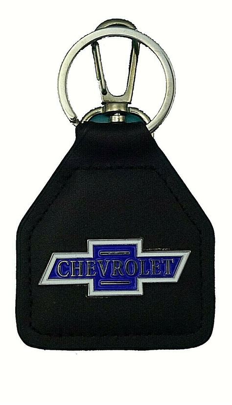 Chevrolet Bowtie Genuine Leather Keyringfob