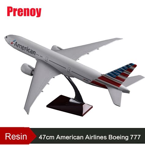 47cm Resin Boeing 777 American Airlines Airplane Model United States