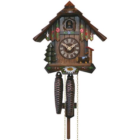 Hand Painted Wood Cuckoo Clock Uk