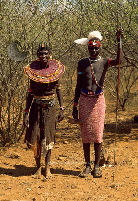 Pokot People Couples Northern Kenya 1990 Africa Sasy Images
