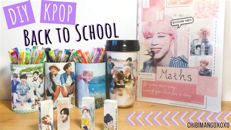 Diy Kpop Back 2 School Supplies Notebook Erasers Etc Kb2s