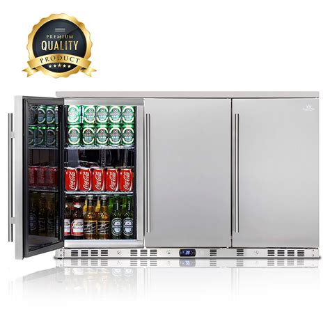 Buy 53 Solid 3 Door Beer Cooler Fridge Outdoor Beverage Refrigerator