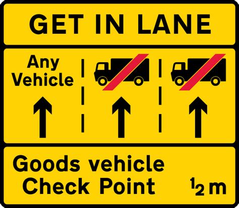 Goods Vehicles Should Get Into The Left Hand Lane Of A Three Lane