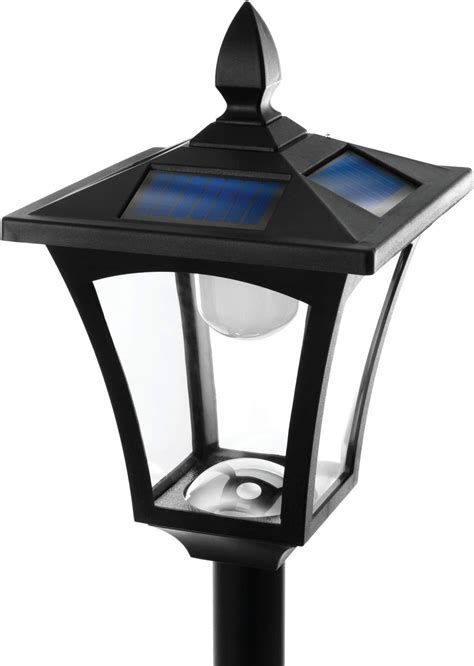 Home Zone Solar Lamp Post Light 65″ Tall Decorative Outdoor Solar