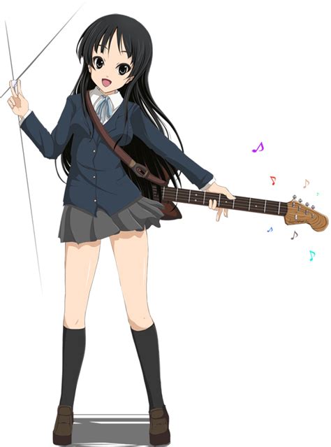 sahare akiyama mio k on bad id bad pixiv id 00s 1girl bass guitar black eyes black