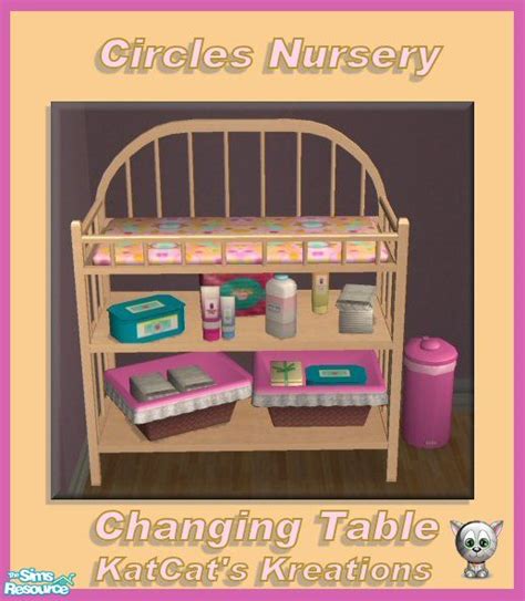 The Sims Resource Circles Nursery Changing Table