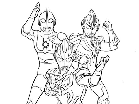 Gambar Mewarnai Anak Ultraman Ultraman Mewarnai Menggambar Kelas Sketsa