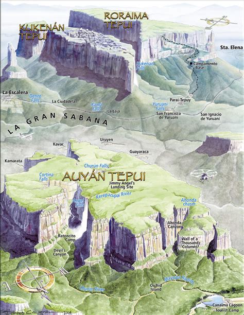 The Garden Of Forking Paths — A 3d Map Of The Tepui Or Table Mountains