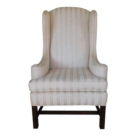 Ethan Allen Traditional Classics Chippendale Style Wing Back Arm Chair