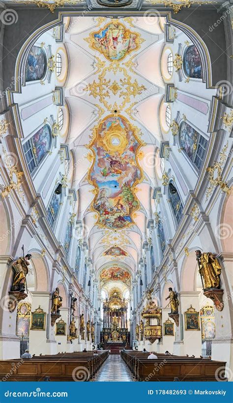 Interior Of St Peter S Church In Munich Germany Editorial Stock Photo