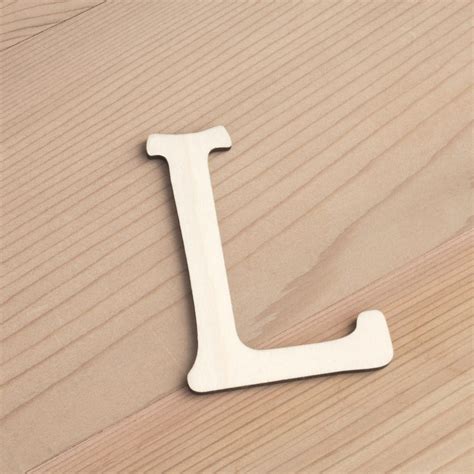 Wooden 6cm Alphabet ~ Letter L Artcuts