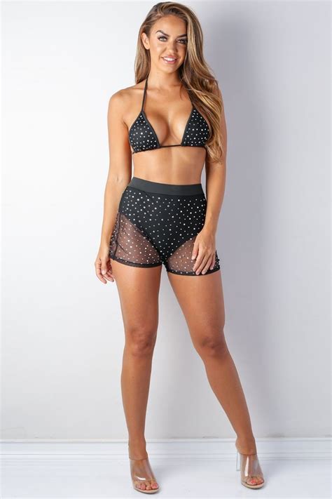 at first sight rhinestone bralette and shorts set in 2021 rhinestone bralette short sets top