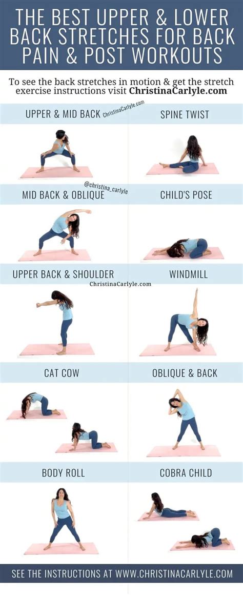 10 Upper And Lower Back Stretches For Pain And To Do Post Workout Artofit