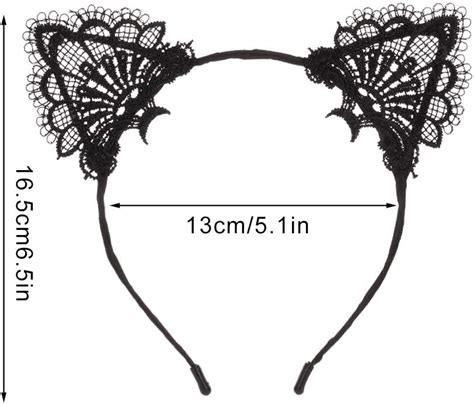 Angelikashalala Lace Cat Ears Headband Sexy Masquerade Masks Eye Spoon