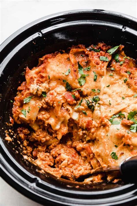 Lazy Slow Cooker Lasagna Real Simple — Salt And Baker