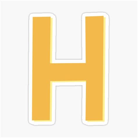 Letter H Alphabet H Sticker For Sale By Melaniemerches Redbubble