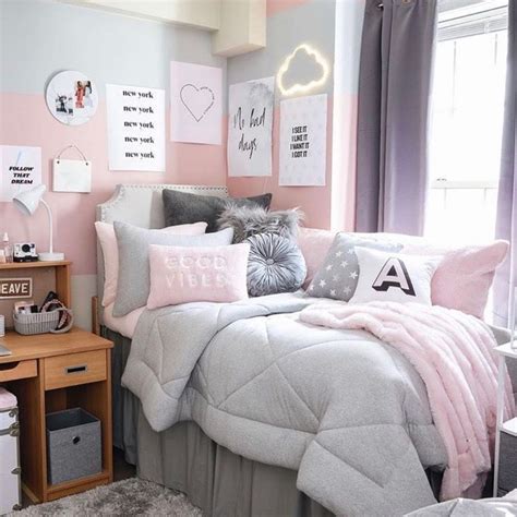 30 Insanely Cute Dorm Room Transformations To Try With Your Roommate College Dorm Room Decor