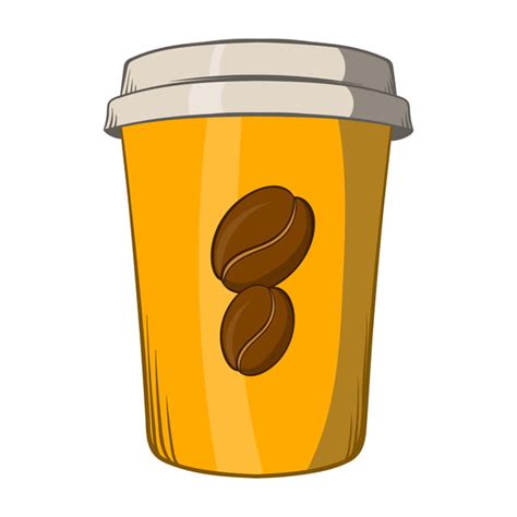 Take Away Coffee Cup Icon Cartoon Style Coffee Drink Paper Png And Vector With Transparent