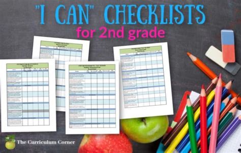 Updated 2nd Grade Ccss I Can Checklists The Curriculum Corner 123