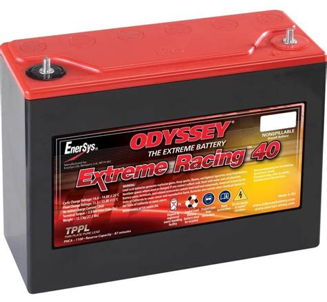 Odyssey Ods Agm40e Pc1100 Extreme Racing 40 Battery Mds Battery