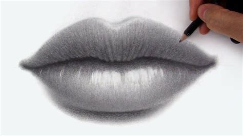 How To Draw Shade Lips In Pencil Draw Realistic Lips Lips Drawing