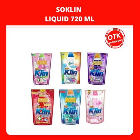 Soklin Liquid Detergent 720ml All Varian Lazada Indonesia