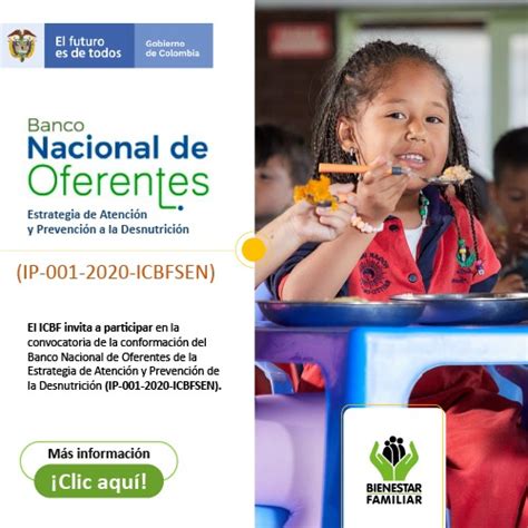 Oferentes Nutrición Portal Icbf Instituto Colombiano De Bienestar