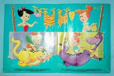 Vintage 1964 Pebbles And Bamm Bamm Paper Dolls The Flintstones Hanna