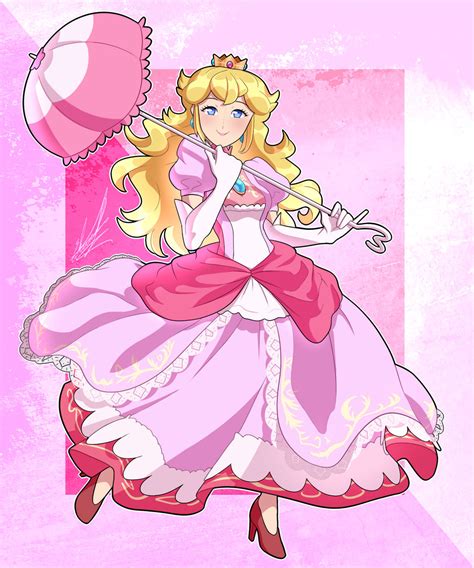 Princess Peach Anime Fan Art
