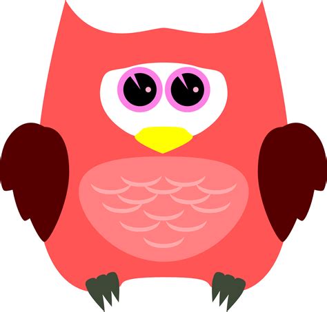 Cute Pink Owl As An Illustration Free Image Download