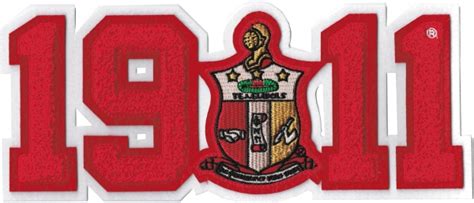 Kappa Alpha Psi Crest 1911 Chenille Sew On Patch Red 1175w