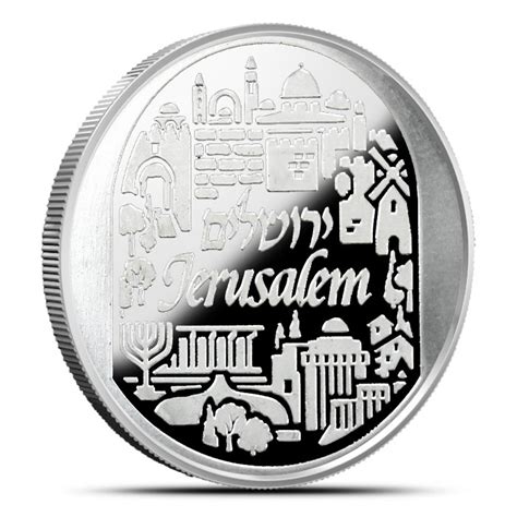 Jerusalem 1 Oz Silver Coin Buy Holy Land Mint Silver