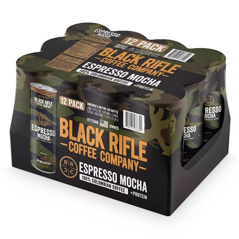 Black Rifle Coffee Company Espresso Mocha 11 Fluid Ounce Pack Of 12