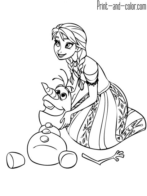 For kids & adults you can print frozen or color online. Frozen coloring pages | Print and Color.com