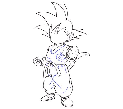 Como Dibujar A Goku Paso A Paso Easy Drawings Dibujos Faciles Pdmrea