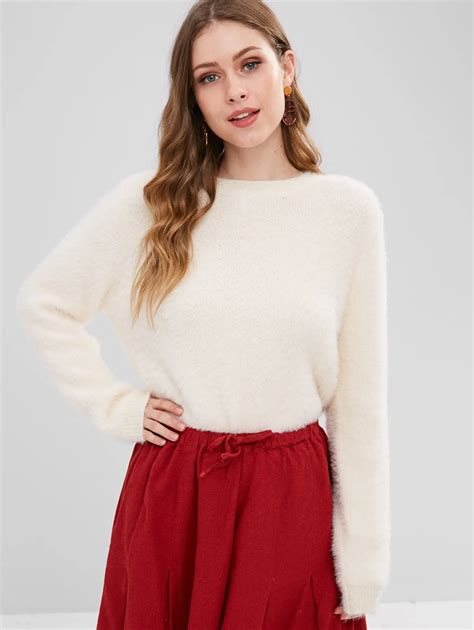 buy fuzzy fluffy pullover sweater women pullovers knit