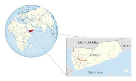 Map Of Yemen Showing Sanaa City Download Scientific Diagram