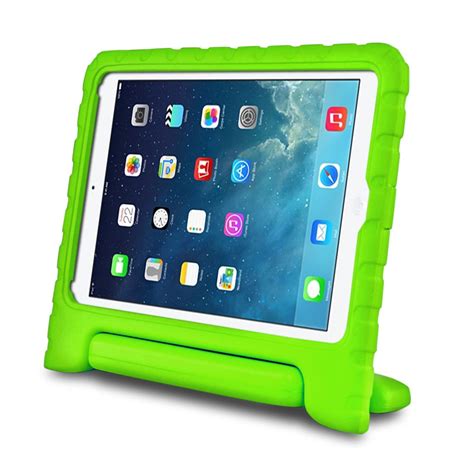 Green Kids Safe Thick Protective Handle Stand Case For Ipad Air Mini